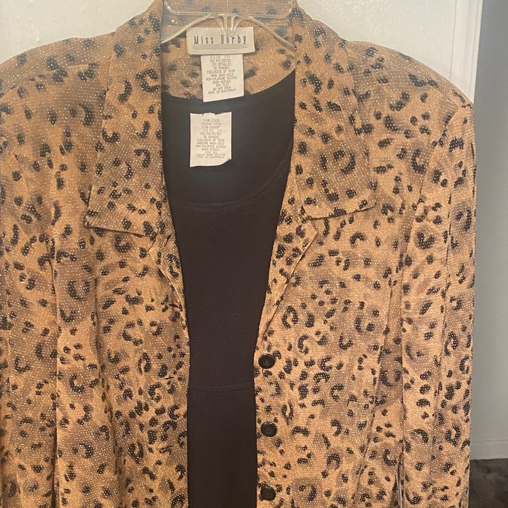 Leopard Print lightweight dress suit